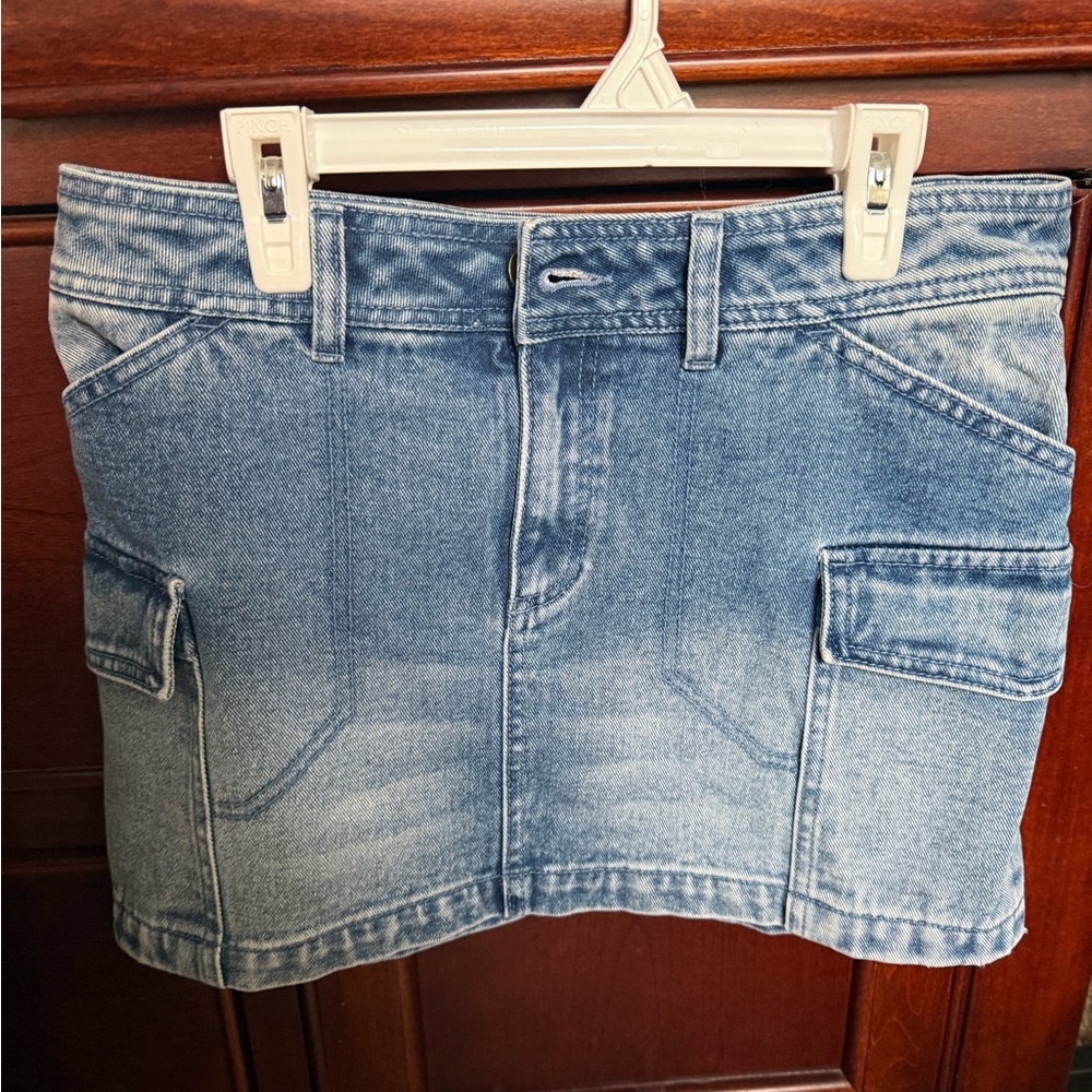 Billabong Denim Mini Skirt with Pockets